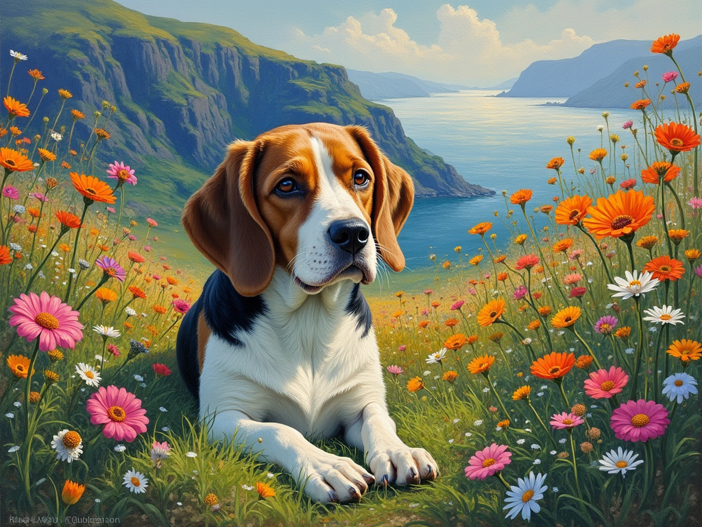 Claude Monet Beagle 12