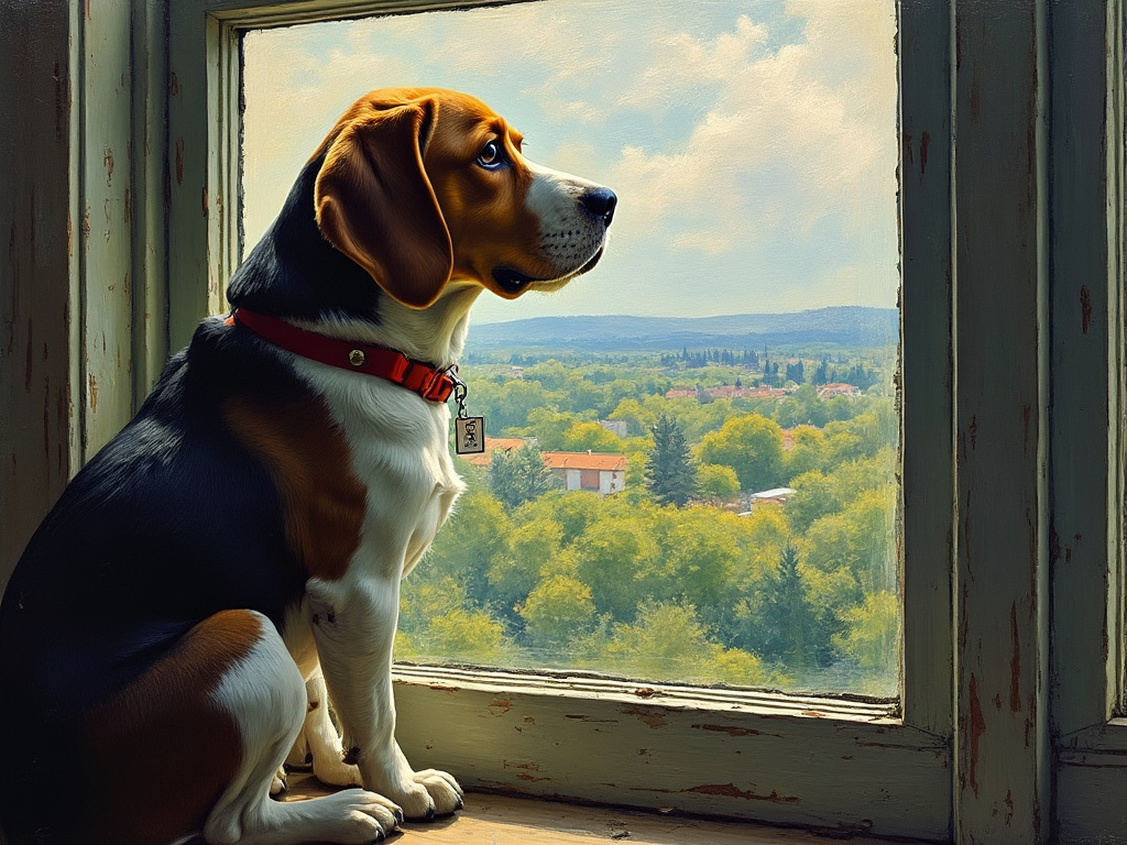 Claude Monet Beagle 4
