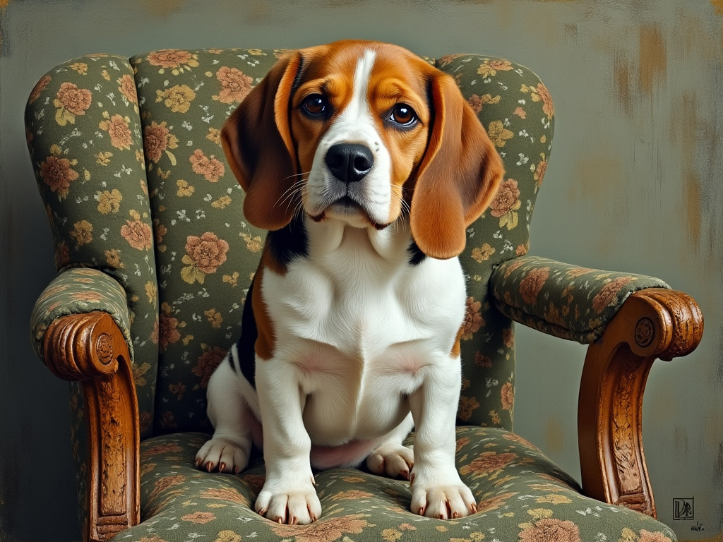 Claude Monet Beagle 6