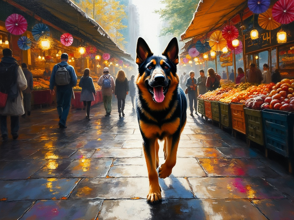 Claude Monet German Shepherd 10