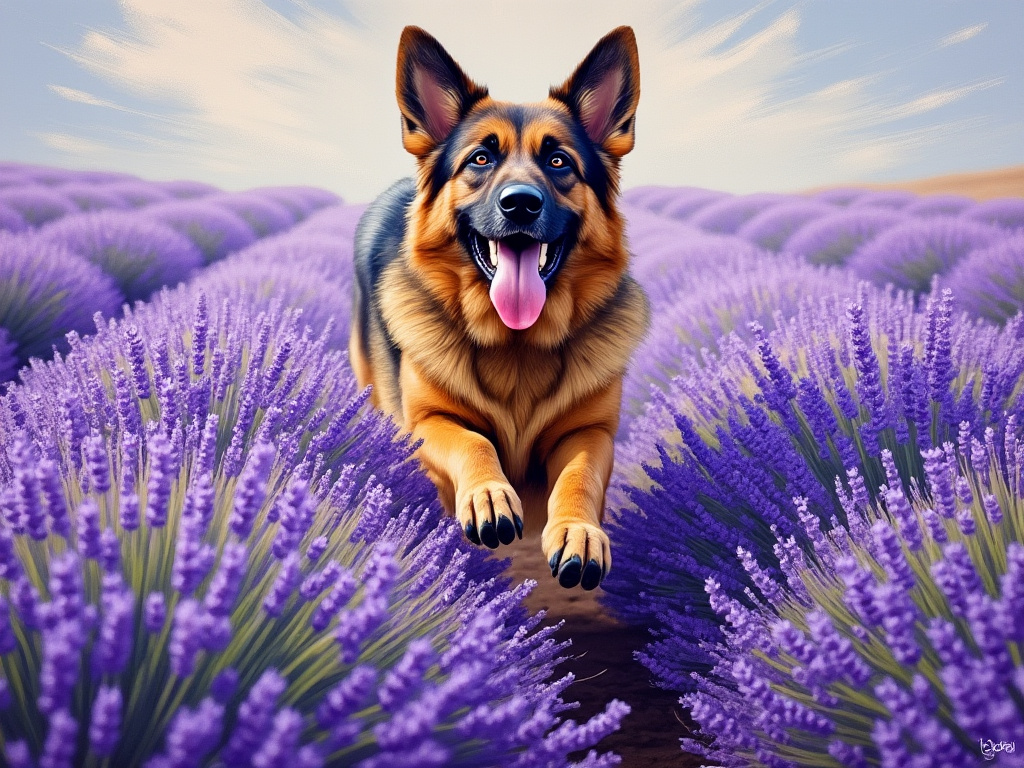 Claude Monet German Shepherd 2