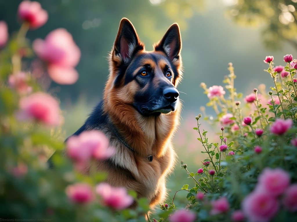 Claude Monet German Shepherd 3