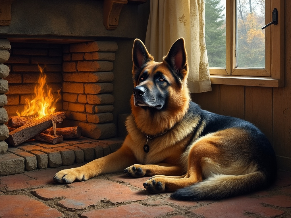 Claude Monet German Shepherd 7