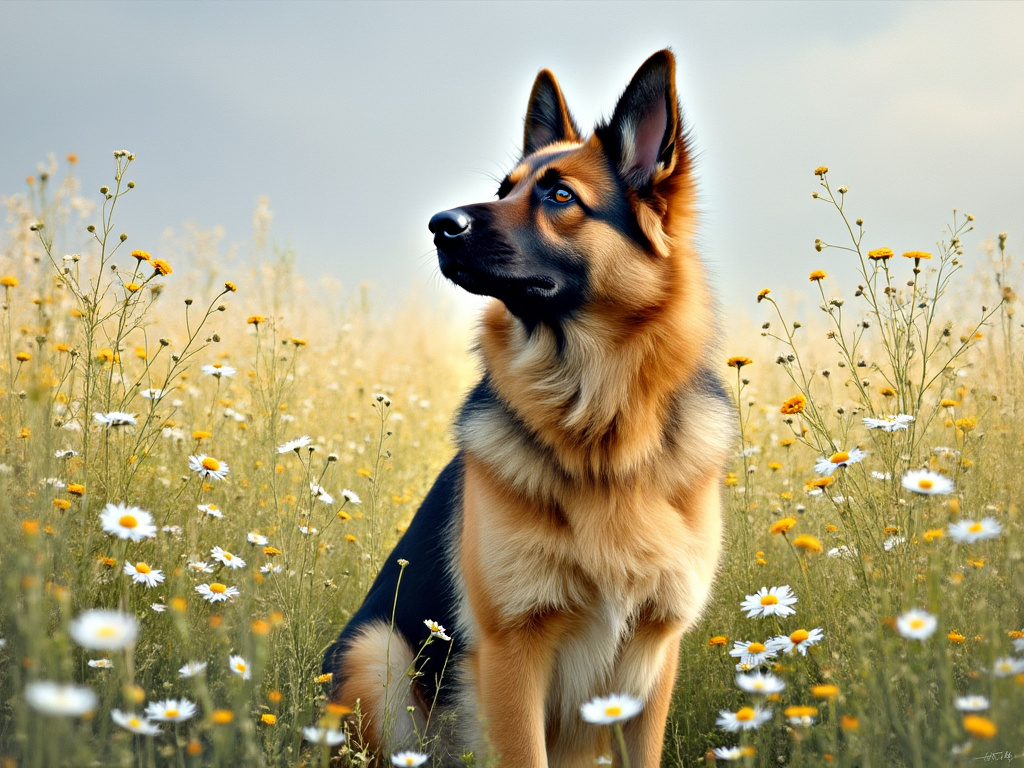 Claude Monet German Shepherd 9