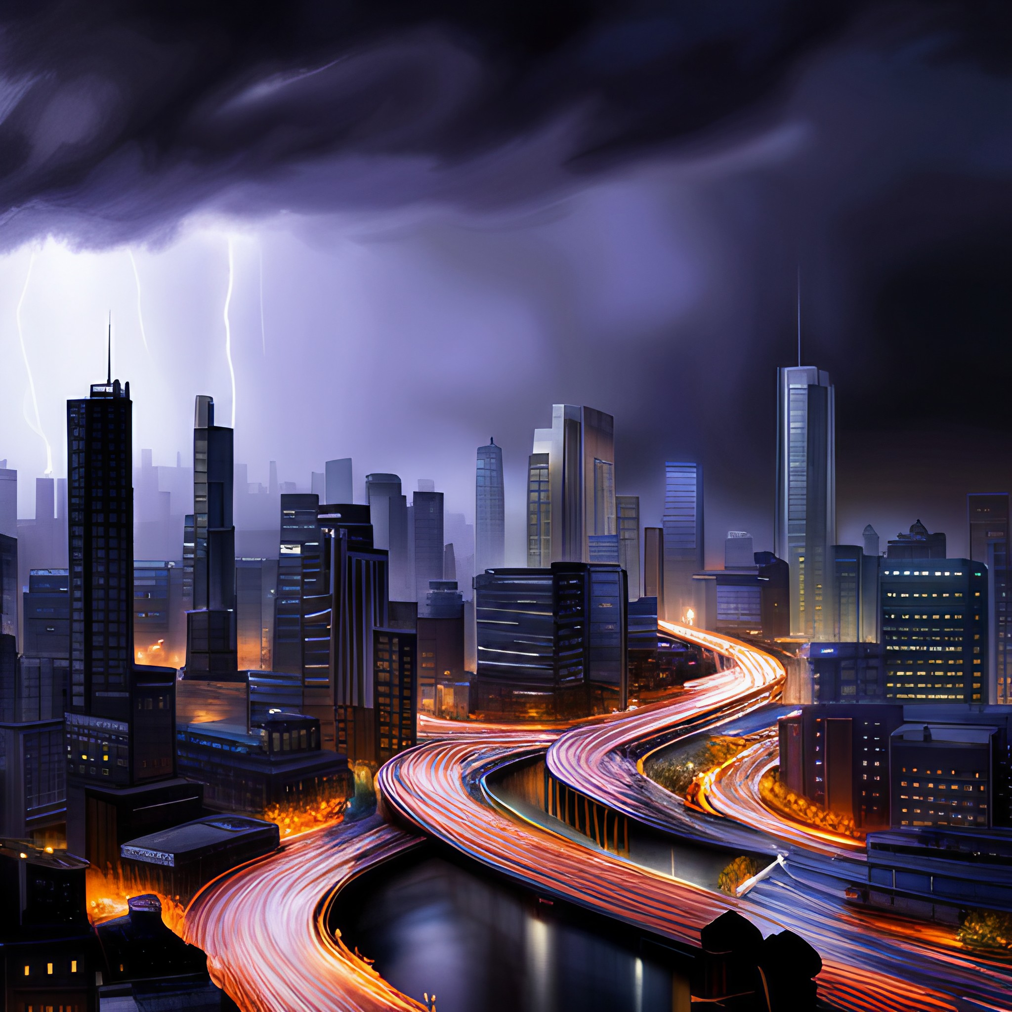 Cityscape Storm 1