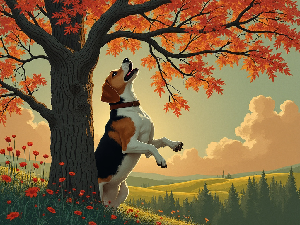 Georgia Okeeffe Beagle 3