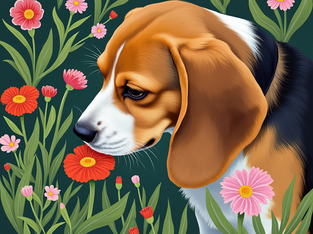 Georgia Okeeffe Beagle 4