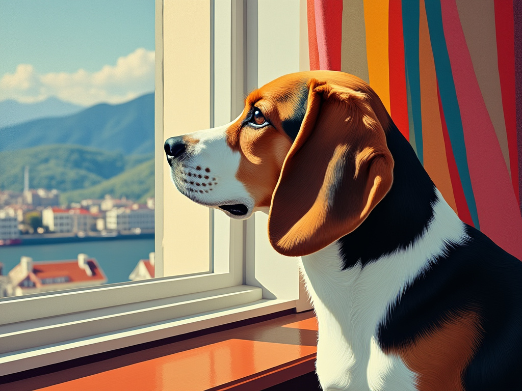 Georgia Okeeffe Beagle 9