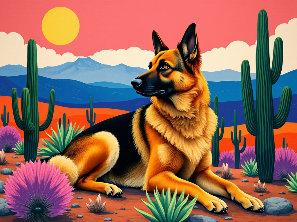 Georgia Keeffe German Shepherds Cover