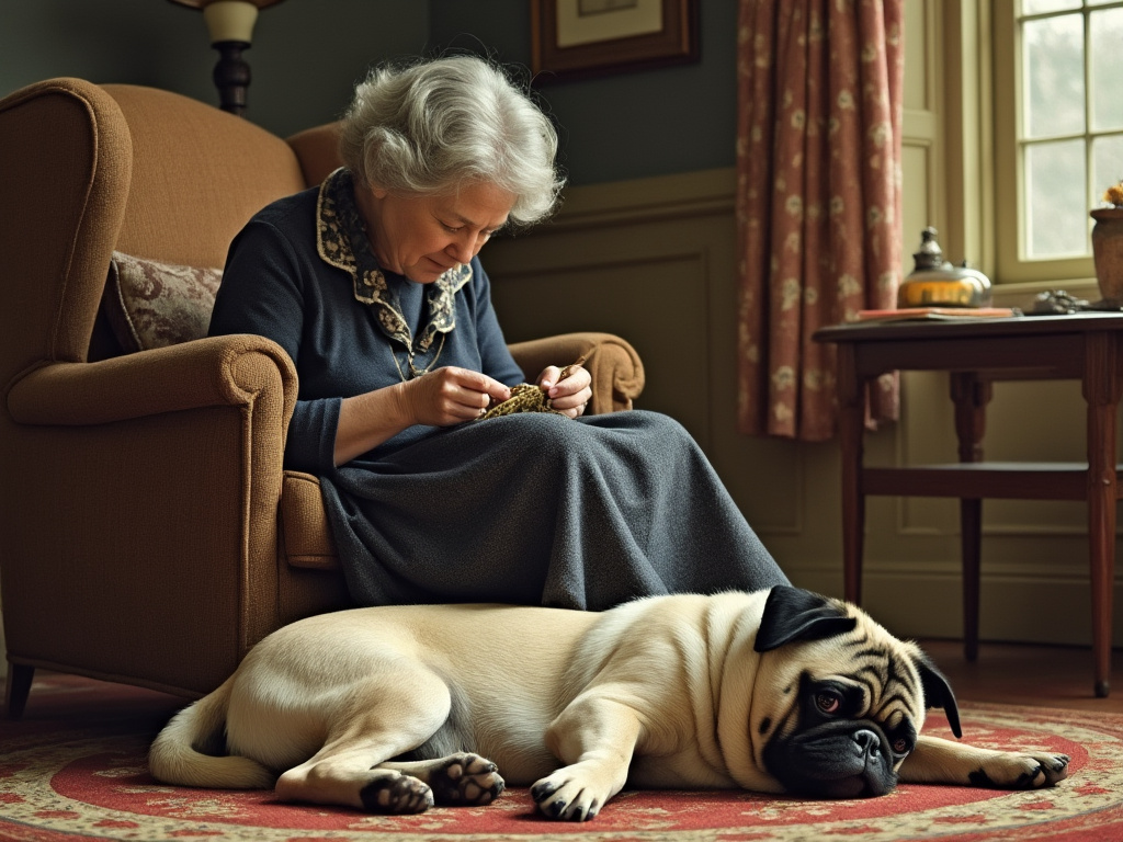 Norman Rockwell Pug 2