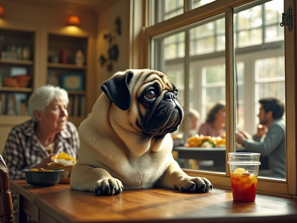 Norman Rockwell Pug 3