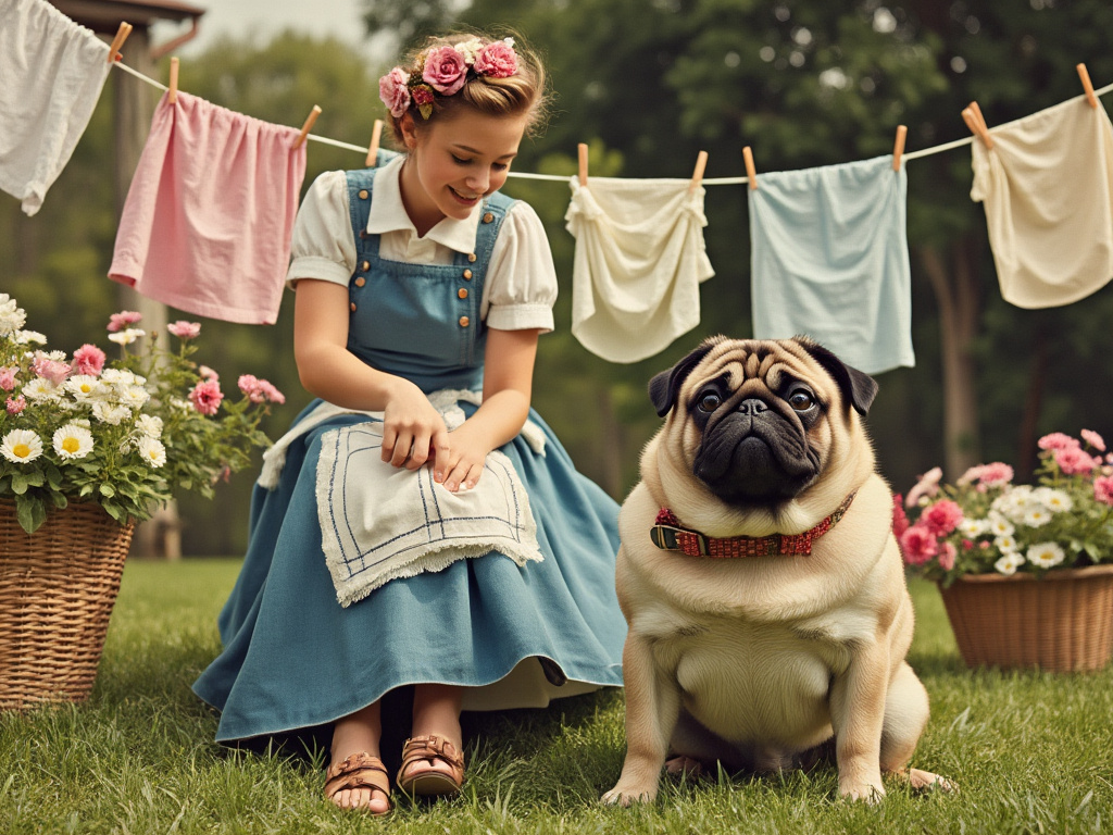 Norman Rockwell Pug 9