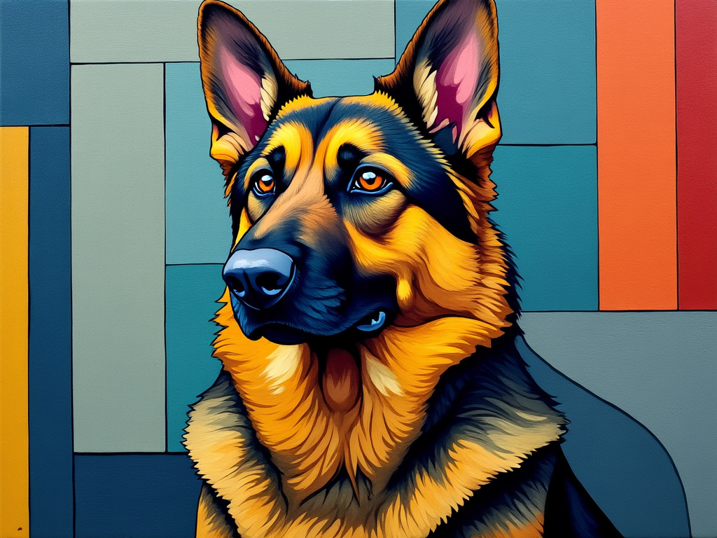 Picasso German Shepherds Cover