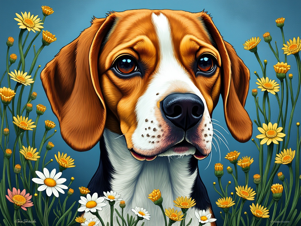 Vincent Van Goh Beagles Cover