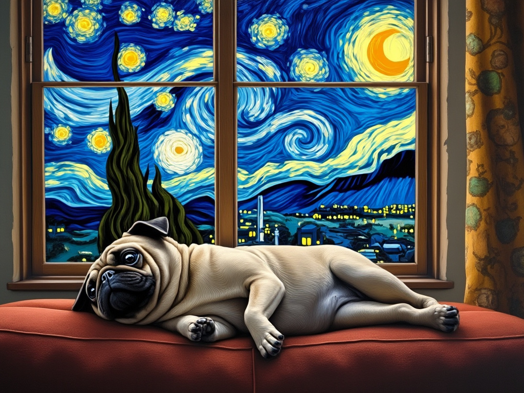 Vincent Van Goh Pugs Cover
