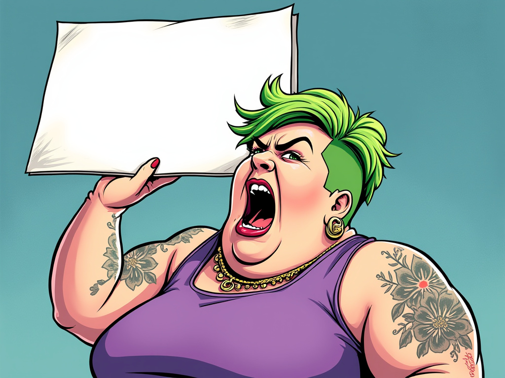 Angry Liberal Woman 1